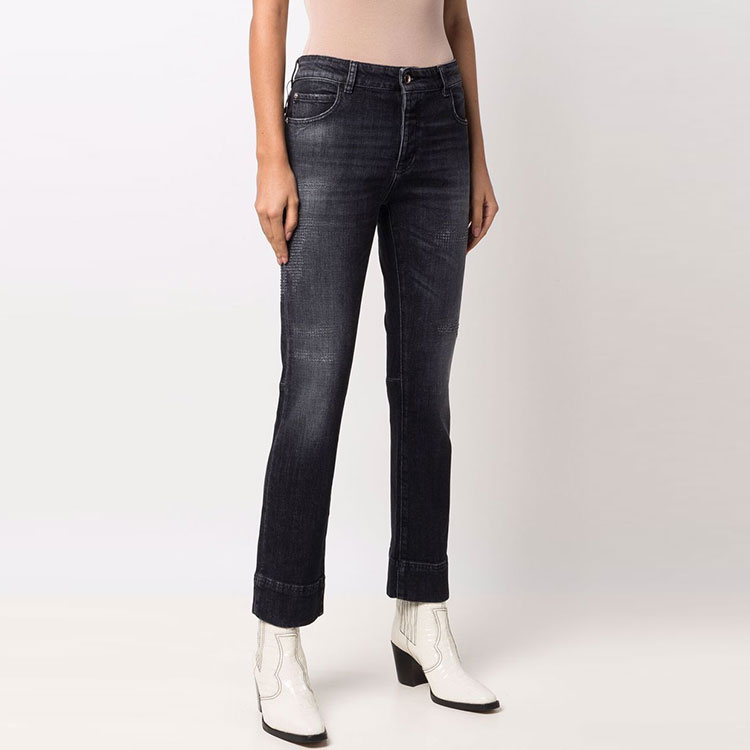 (Women) Emporio Armani FW21 Mid-Rise Straight Jeans Smoke Black 6K2J45-2DJ0Z-0005 圖 5