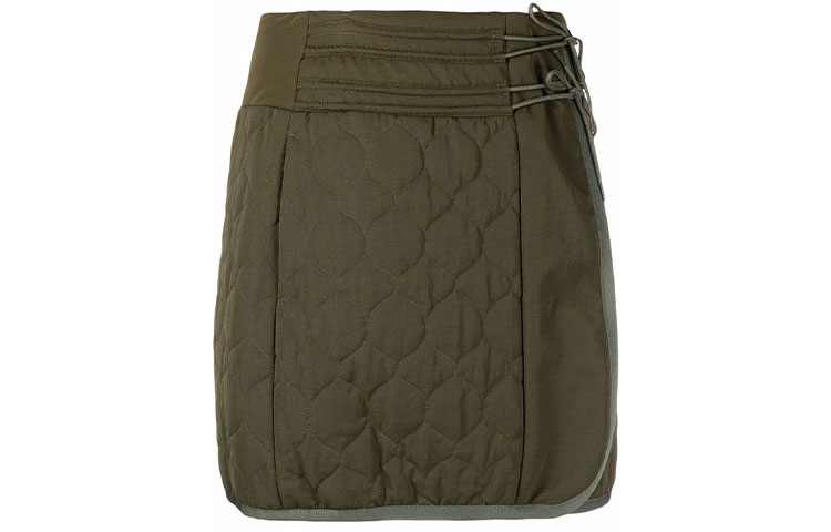 (Women) Emporio Armani FW21 Quilted Wrap Mini A-Line Skirt Green . 6K2NA1-2N9RZ-0518