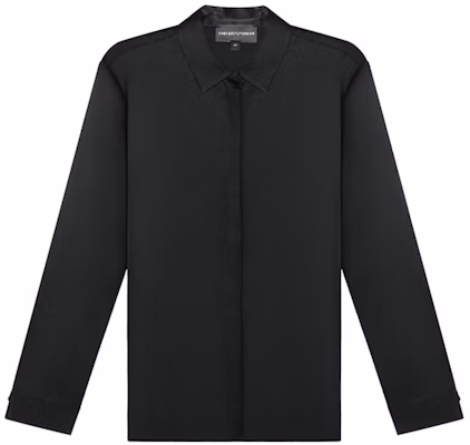 (W) Camisa Negra Emporio Armani FW21 de Seda Manga Larga 8N2C39-2NXXZ-0999 Order (W) Camisa Negra Emporio Armani FW21 de Seda Manga Larga 8N2C39-2NXXZ-0999