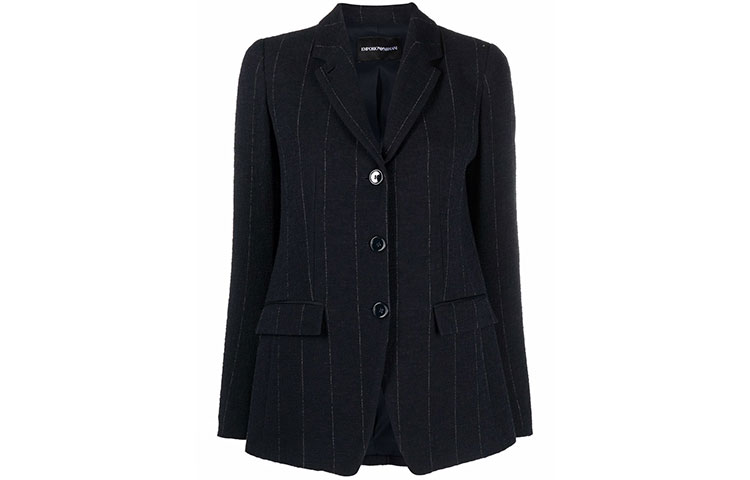 (Women) Emporio Armani FW21 Striped Single-Breasted Blazer Black. BNG18-TB212-2019 圖 2