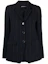 Order (W) Emporio Armani FW21 Blazer Hitam Berjalur Single-Breasted. BNG18-TB212-2019