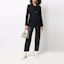 Lookbook (W) Emporio Armani FW21 Blazer Hitam Berjalur Single-Breasted. BNG18-TB212-2019