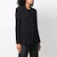 Shop (W) Emporio Armani FW21 Blazer Hitam Berjalur Single-Breasted. BNG18-TB212-2019