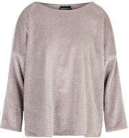 (Women) EMPORIO ARMANI FW22 Beige Solid Casual Round-Neck Long Sleeve Sweater. 6L2M8G2-JUCZ1-0131 (Women) EMPORIO ARMANI FW22 Beige Solid Casual Round-Neck Long Sleeve Sweater. 6L2M8G2-JUCZ1-0131