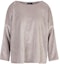 Buy (Women) EMPORIO ARMANI FW22 Beige Solid Casual Round-Neck Long Sleeve Sweater. 6L2M8G2-JUCZ1-0131