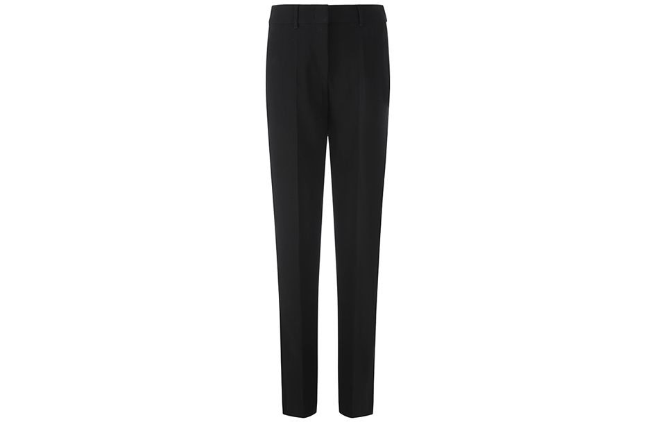 Order (W) Emporio Armani FW22 黑色百褶直筒休闲裤 0NP08T-02013-999