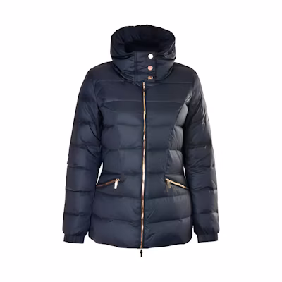 (Women) EMPORIO ARMANI FW22 Blue Hooded Puffer Jacket 6YTB04-N01Z-1554