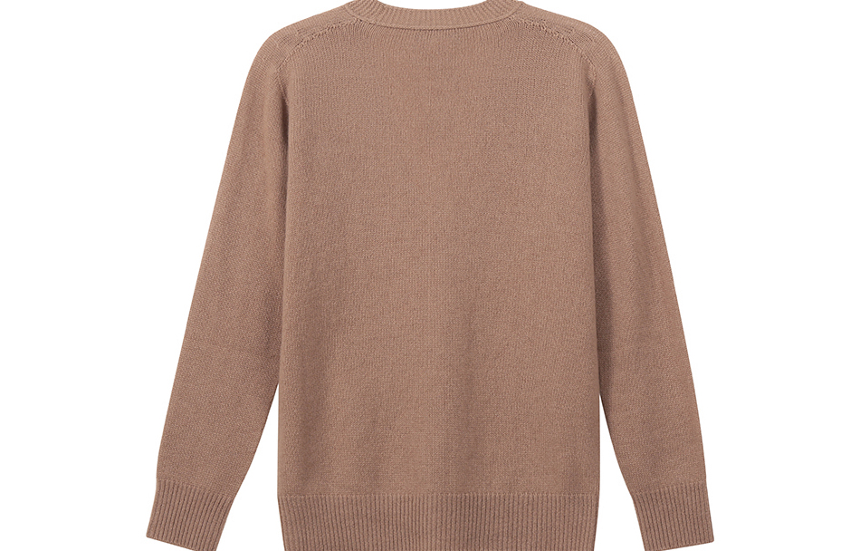 Lookbook (W) エンポリオアルマーニ FW22 キャメル Vネック イーグルロゴ付きカシミアカーディガン. 8N2MW1-2MA1Z-0137