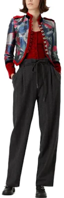 (W) EMPORIO ARMANI FW22 高腰寬鬆垂墜長褲 深灰色 H3NP41-C2124-1631 Lookbook (W) EMPORIO ARMANI FW22 高腰寬鬆垂墜長褲 深灰色 H3NP41-C2124-1631