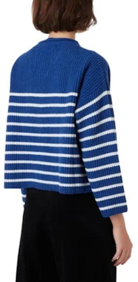(Women) EMPORIO ARMANI FW22 Knit Crewneck Sweater Contrast Stripes Blue 6L2MXZ2-M82Z1-F133 Purchase (Women) EMPORIO ARMANI FW22 Knit Crewneck Sweater Contrast Stripes Blue 6L2MXZ2-M82Z1-F133
