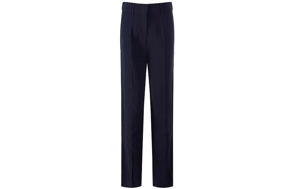 (Women) EMPORIO ARMANI FW22  Solid Color Straight-Cut Casual Pants. 0NP08T-02013-0926