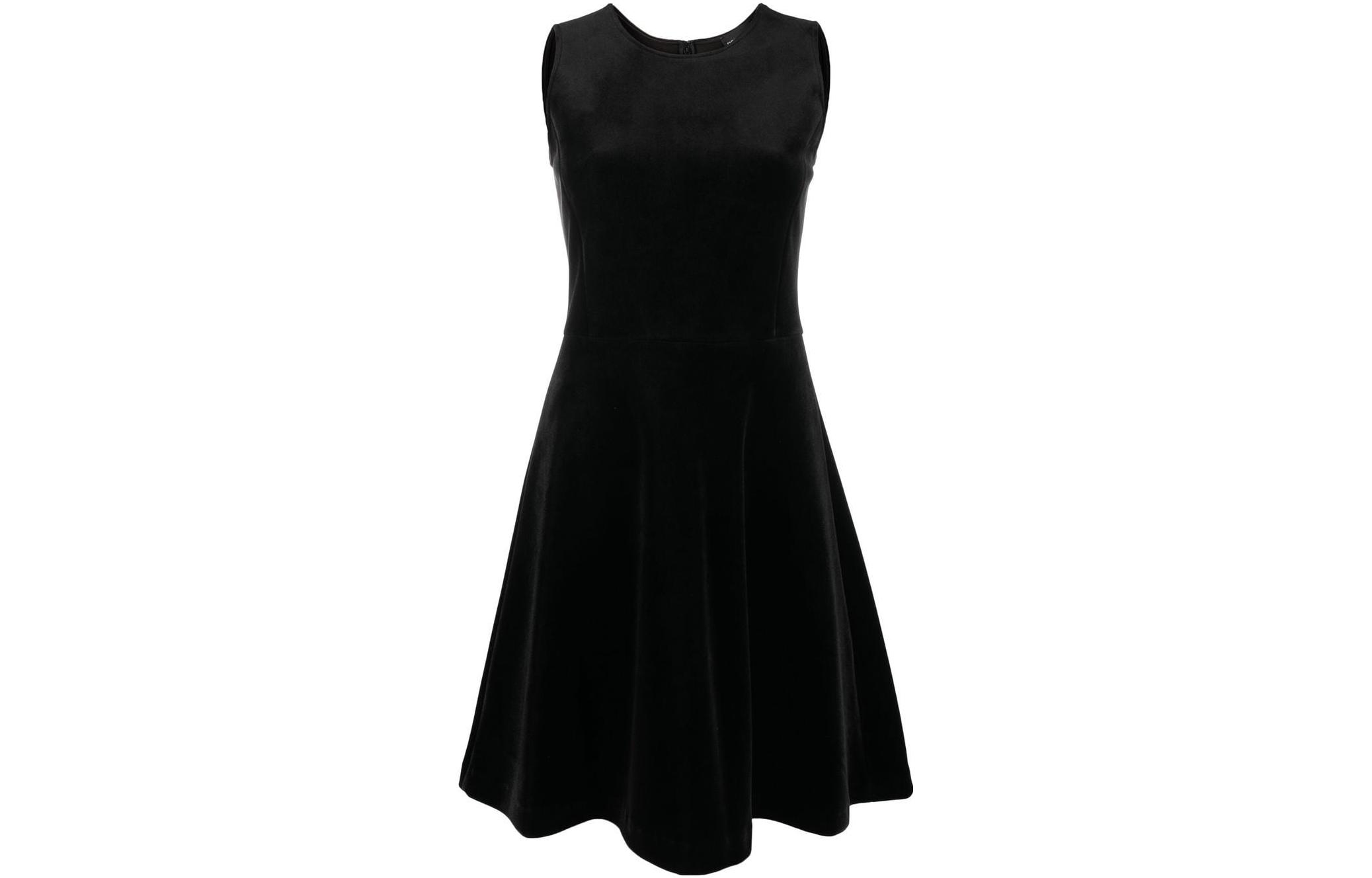 Order (W) Vestido Negro Sin Mangas Efecto Terciopelo EMPORIO ARMANI FW22 6L2A6F-2JWPZ-0999