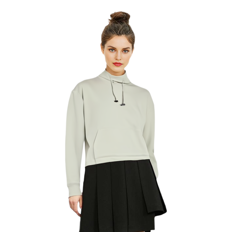 (Women) Emporio Armani FW22 Light Grey Pullover Sweatshirt Casual Mid-Neck 6L2M7A-2JSEZ-0602 圖 6