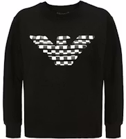 (Women) Emporio Armani FW22 Logo Print Pullover Sweatshirt - Black 6H2M8Z-2J49Z-0999 (Women) Emporio Armani FW22 Logo Print Pullover Sweatshirt - Black 6H2M8Z-2J49Z-0999