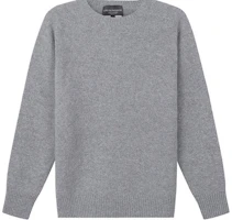 (Women) EMPORIO ARMANI FW23 Grey Crewneck Loose Fit Cashmere Sweater. 8N2MW3-2MA1Z-0657 (Women) EMPORIO ARMANI FW23 Grey Crewneck Loose Fit Cashmere Sweater. 8N2MW3-2MA1Z-0657