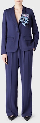 (W) EMPORIO ARMANI FW23 藍紫色百褶寬褲休閒長褲 6R2P69-2NS9Z-0904 Lookbook (W) EMPORIO ARMANI FW23 藍紫色百褶寬褲休閒長褲 6R2P69-2NS9Z-0904