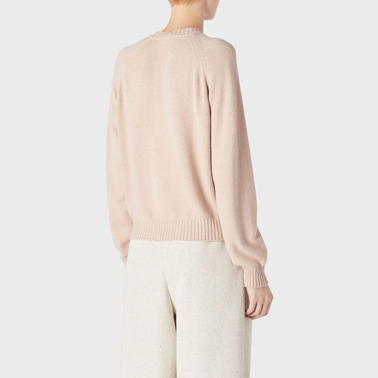 Details for (W) EMPORIO ARMANI FW23 Sweater Rajut Logo Ribbed Coklat Muda. 8N2MYL-2MA6Z-0213