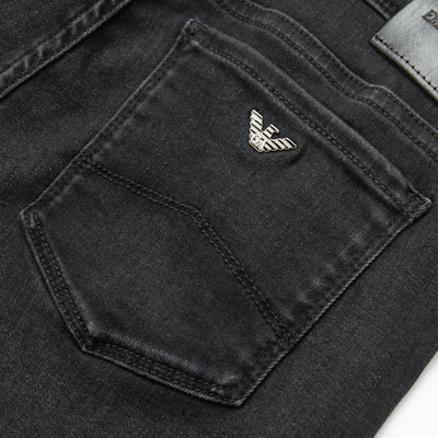 (W) Emporio Armani FW23 修身中腰直筒牛仔褲 黑色 8N2J28-2DI7Z-0005 1