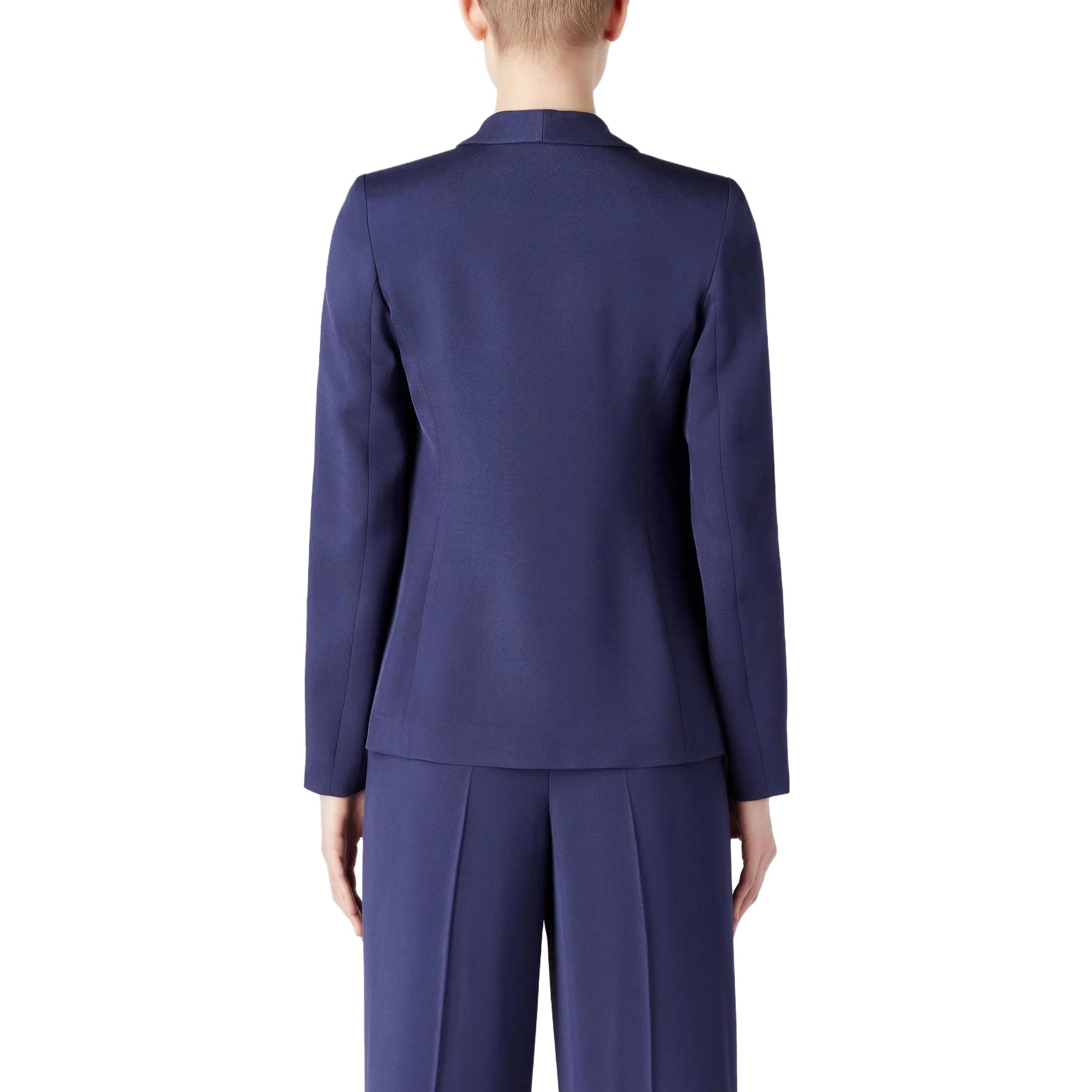 (Women) Emporio Armani FW23  Solid Single-Button Blazer Jacket Blue Purple. 6R2G63-2NS9Z-0904 圖 4