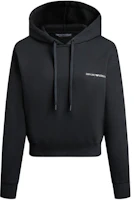 (Women) Emporio Armani FW23 Black Hoodie with Logo Design 164768-3F265-00020 (Women) Emporio Armani FW23 Black Hoodie with Logo Design 164768-3F265-00020