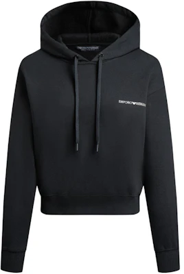 (W) Emporio Armani Hoodie Hitam FW23 dengan Desain Logo 164768-3F265-00020 Buy (W) Emporio Armani Hoodie Hitam FW23 dengan Desain Logo 164768-3F265-00020