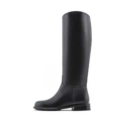 (W) Emporio Armani High-Top Boot 'Chic Patent Black'