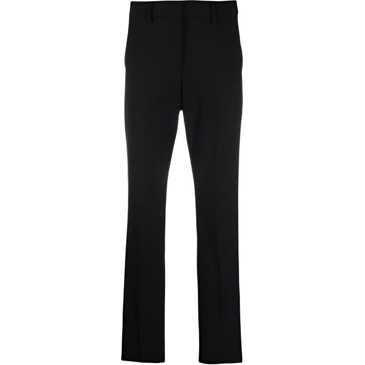 (Women) Emporio Armani High-Waist Black Tapered Casual Pants. 0NP08-T0200-2999