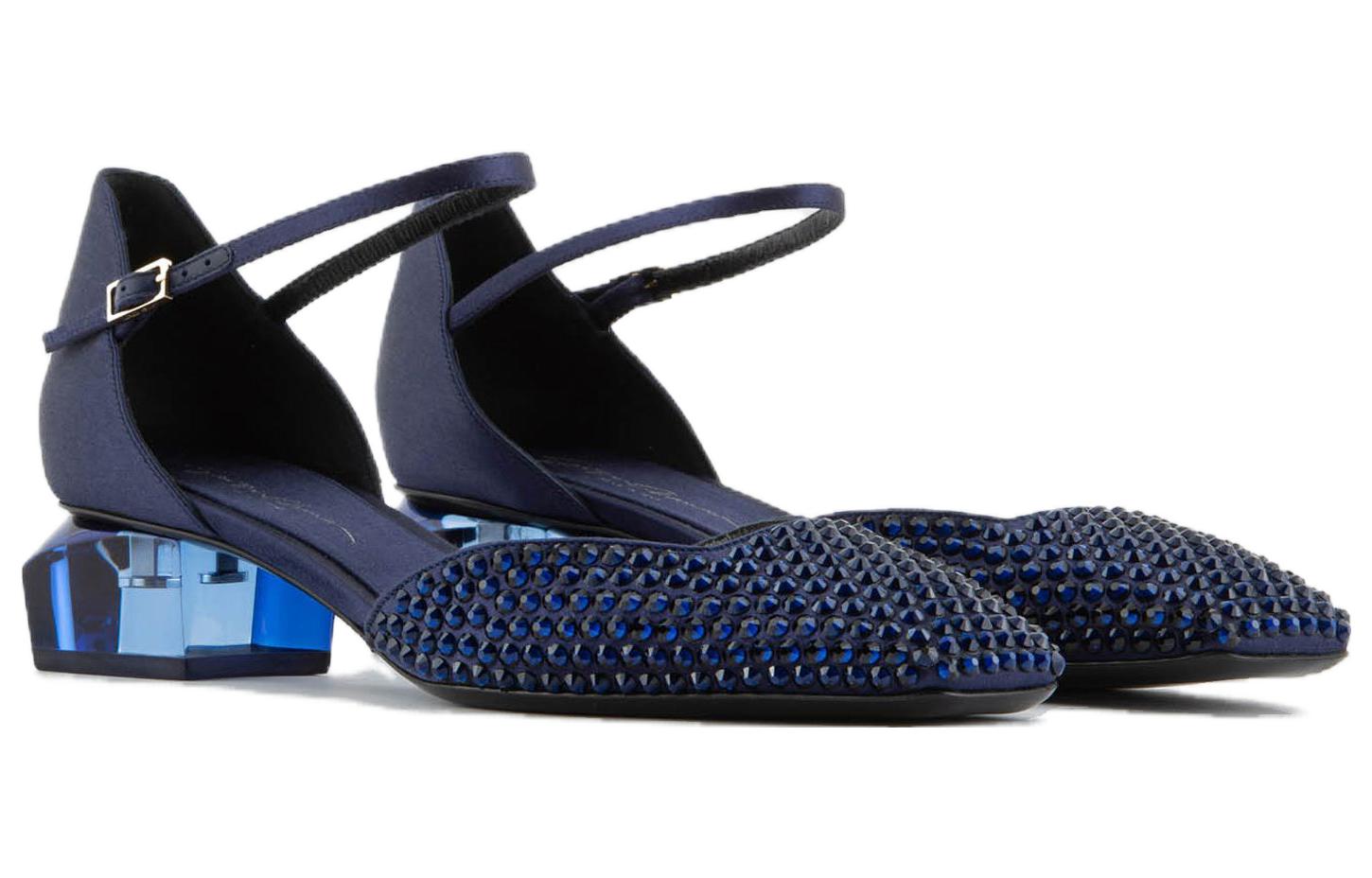 Order (W) 엠포리오 아르마니 블루 버클 하이힐 X1D318XN3411R277