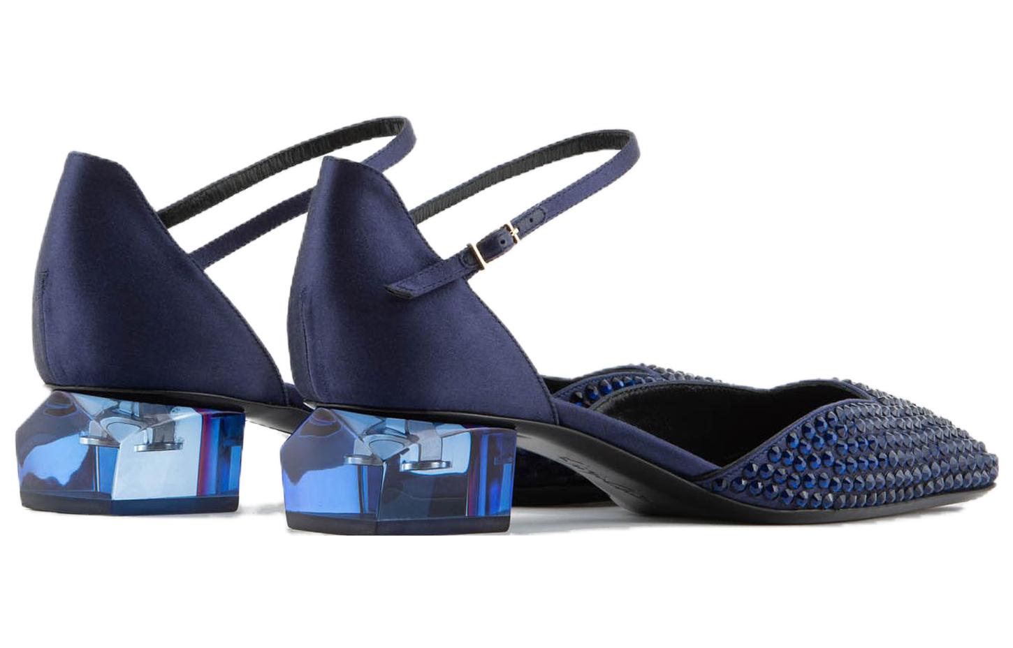 Shop (W) 엠포리오 아르마니 블루 버클 하이힐 X1D318XN3411R277