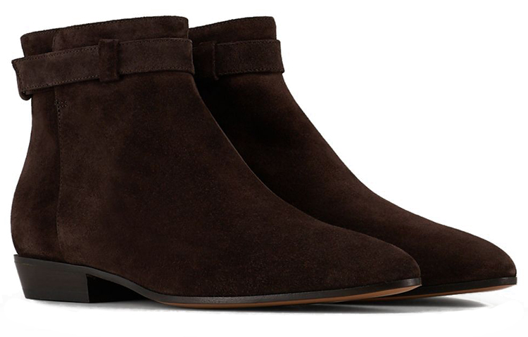 (W) Emporio Armani High Street Leather Ankle Boot 'Black Brown' 圖 3