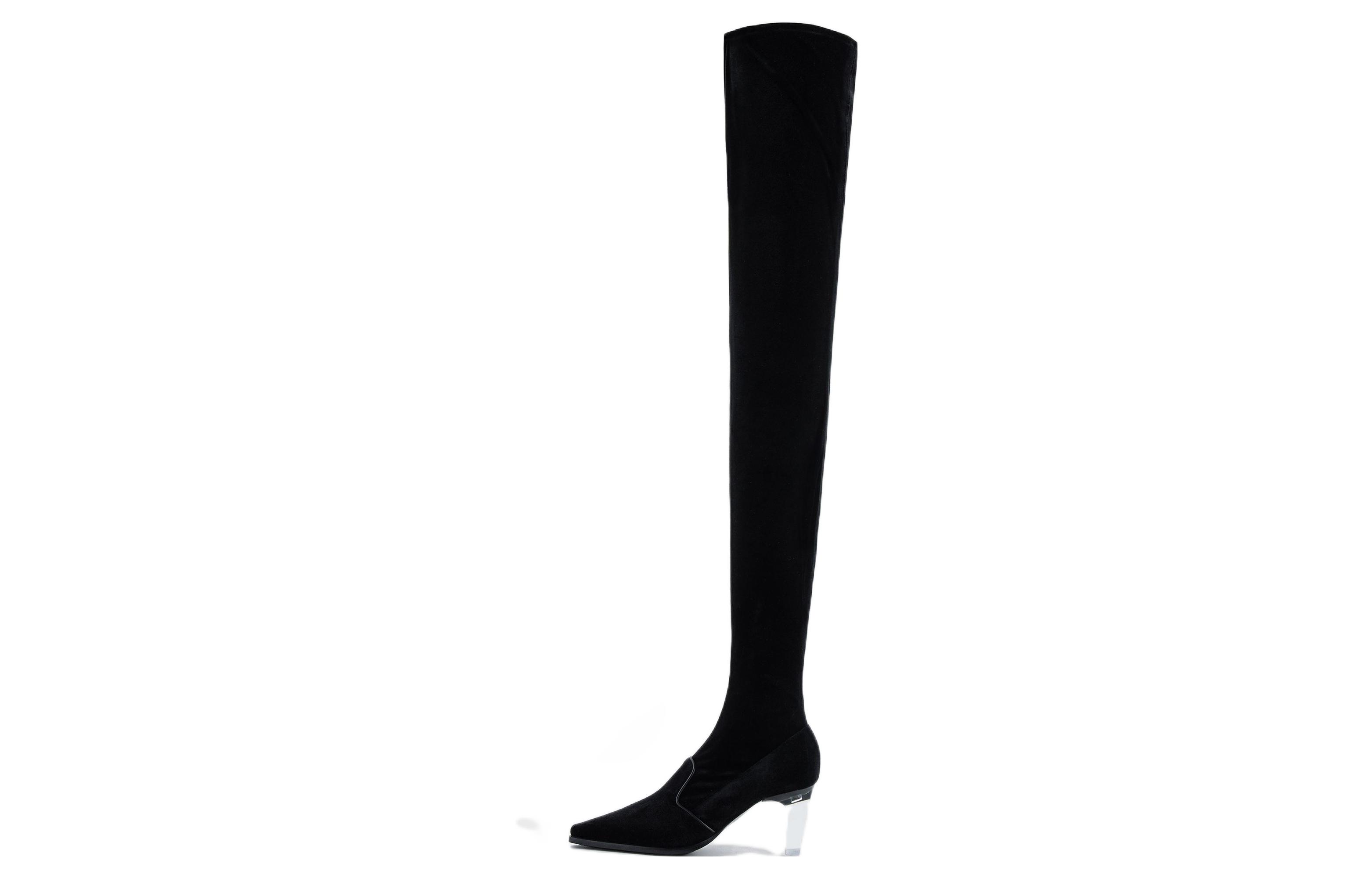 (W) Emporio Armani High Top Boot 'Black Fashion'