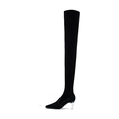 (W) Emporio Armani High Top Boot 'Black Fashion'