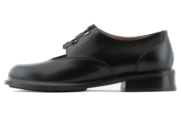 (W) Emporio Armani Icon Derby 'Glossy Black Leather'