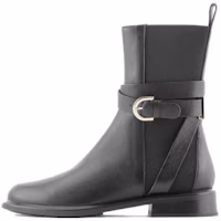 (Women) Emporio Armani Leather Ankle Boot 'Black Fashion Trend' X3N170XN748K001 (Women) Emporio Armani Leather Ankle Boot 'Black Fashion Trend' X3N170XN748K001