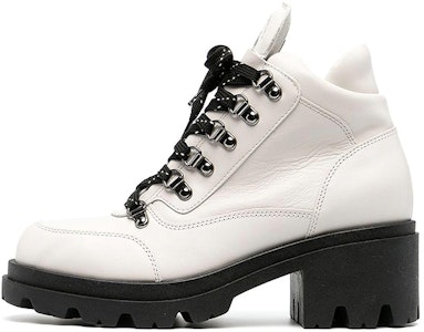 EMPORIO ARMANI阿瑪尼 皮革 繫帶 短靴 6cm 女款 白色 Buy EMPORIO ARMANI阿瑪尼 皮革 繫帶 短靴 6cm 女款 白色