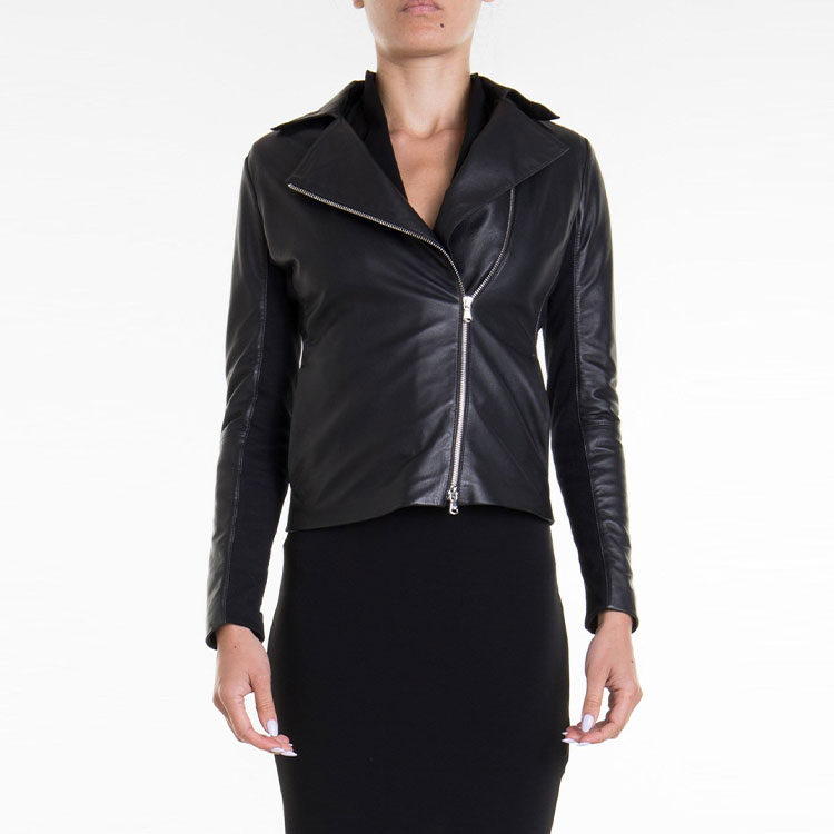 (Women) Emporio Armani Leather Biker Jacket Black SS21 0NB10-P02P1-5999 圖 3