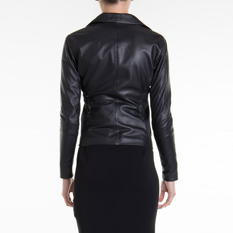 (Women) Emporio Armani Leather Biker Jacket Black SS21 0NB10-P02P1-5999 圖 4