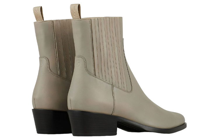 (W) Emporio Armani Leather Bootie 'Greige' 圖 3