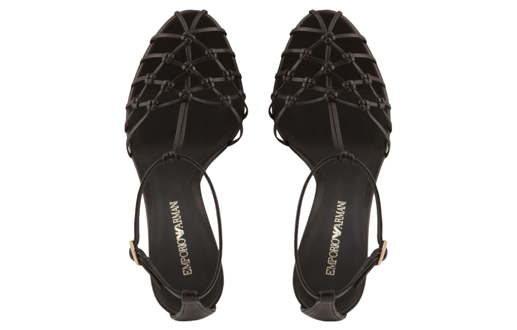 (W) Emporio Armani Leather Buckle 'Black Stiletto' 圖 3