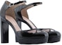 Lookbook (W) Emporio Armani Kulit Buckle Tumit Tebal Hujung Bulat 'Hitam' X3E439XN6861A097