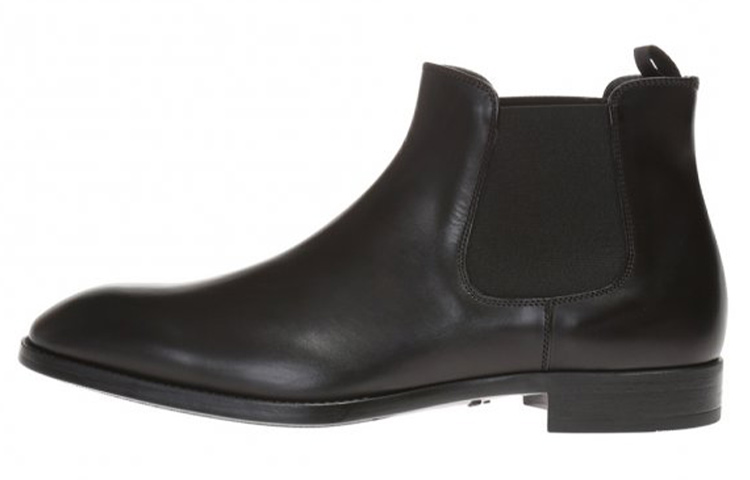(W) Emporio Armani Leather Chelsea Boot 'Black'