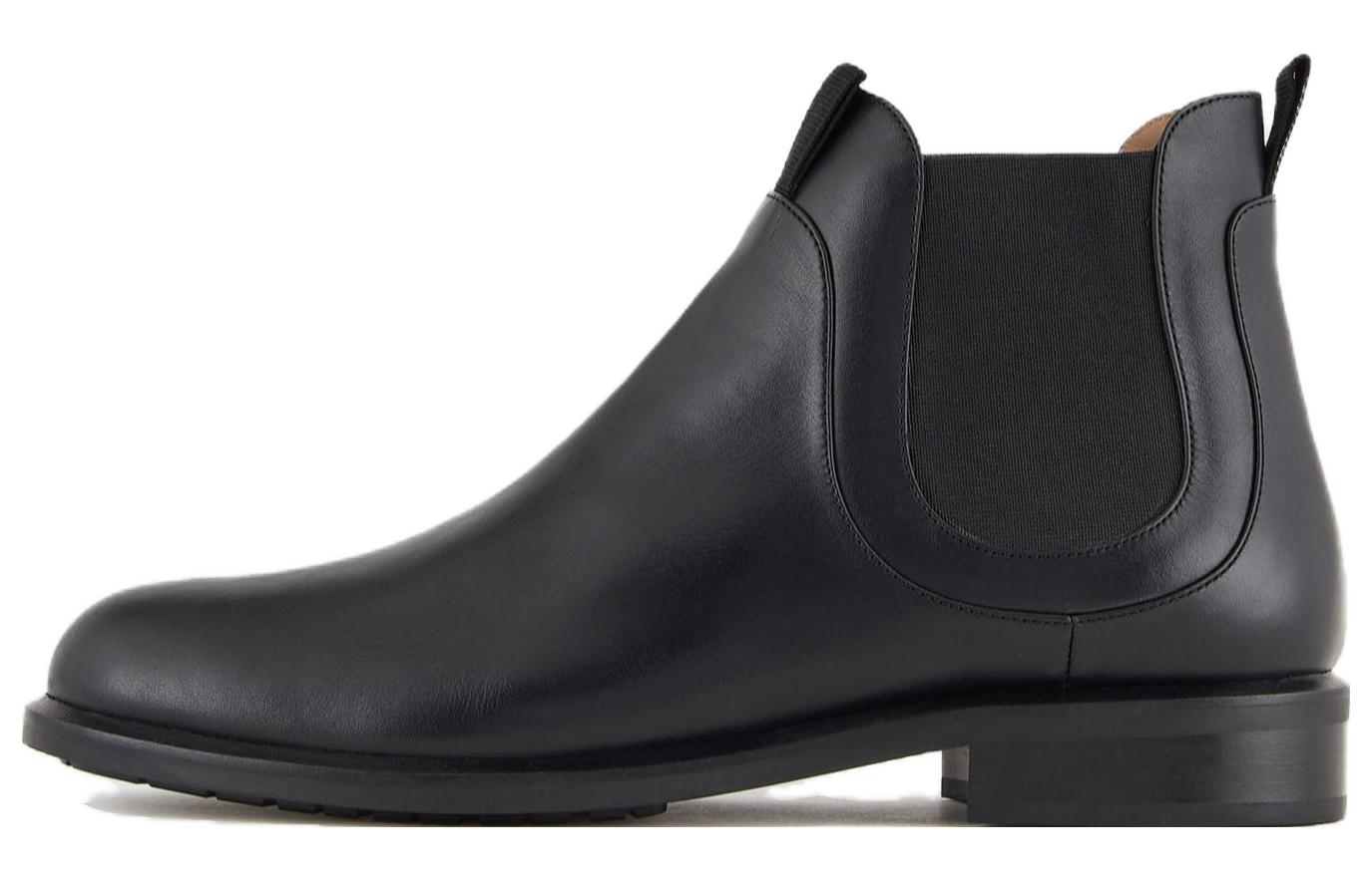 (Women) Emporio Armani Leather Chelsea Boot 'Black Comfort' X3M361XN898K001