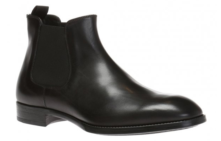 (W) Emporio Armani Leather Chelsea Boot 'Black' 圖 2