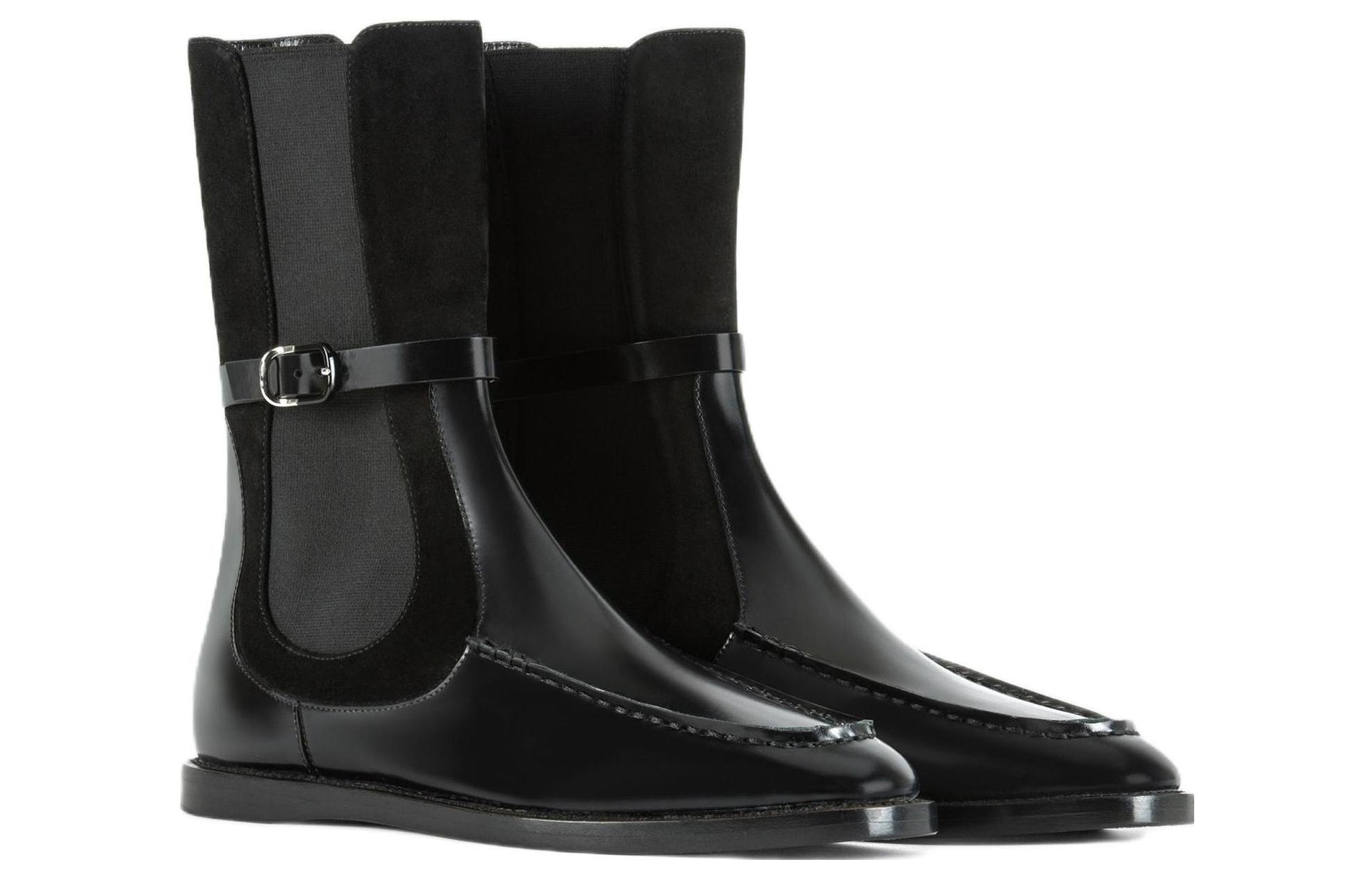 (W) Emporio Armani Leather Chelsea Boot 'Black CMFT' 圖 2