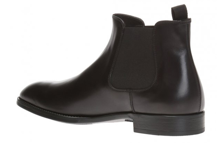 (W) Emporio Armani Leather Chelsea Boot 'Black' 圖 3
