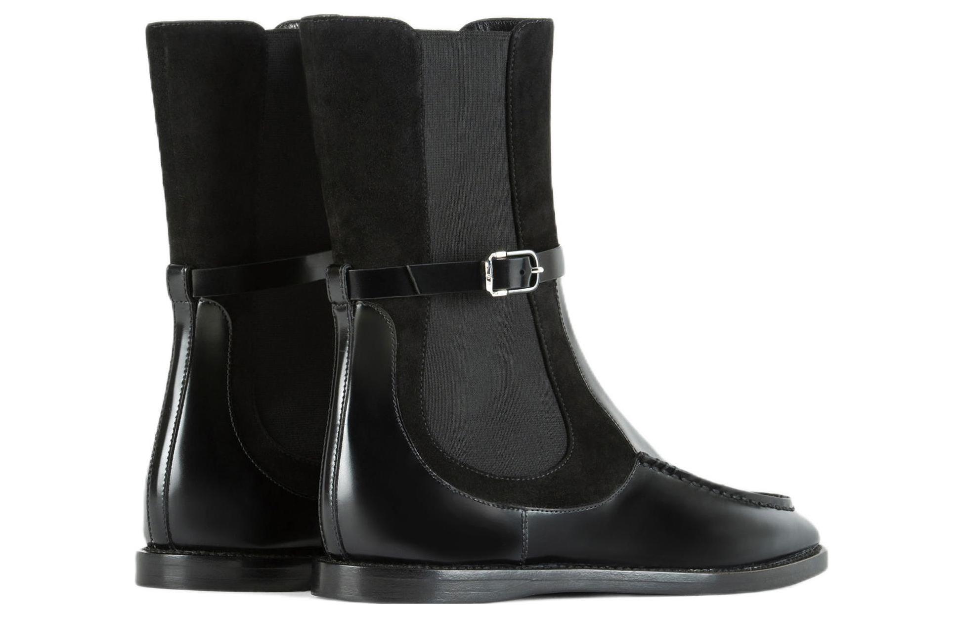 (W) Emporio Armani Leather Chelsea Boot 'Black CMFT' 圖 3