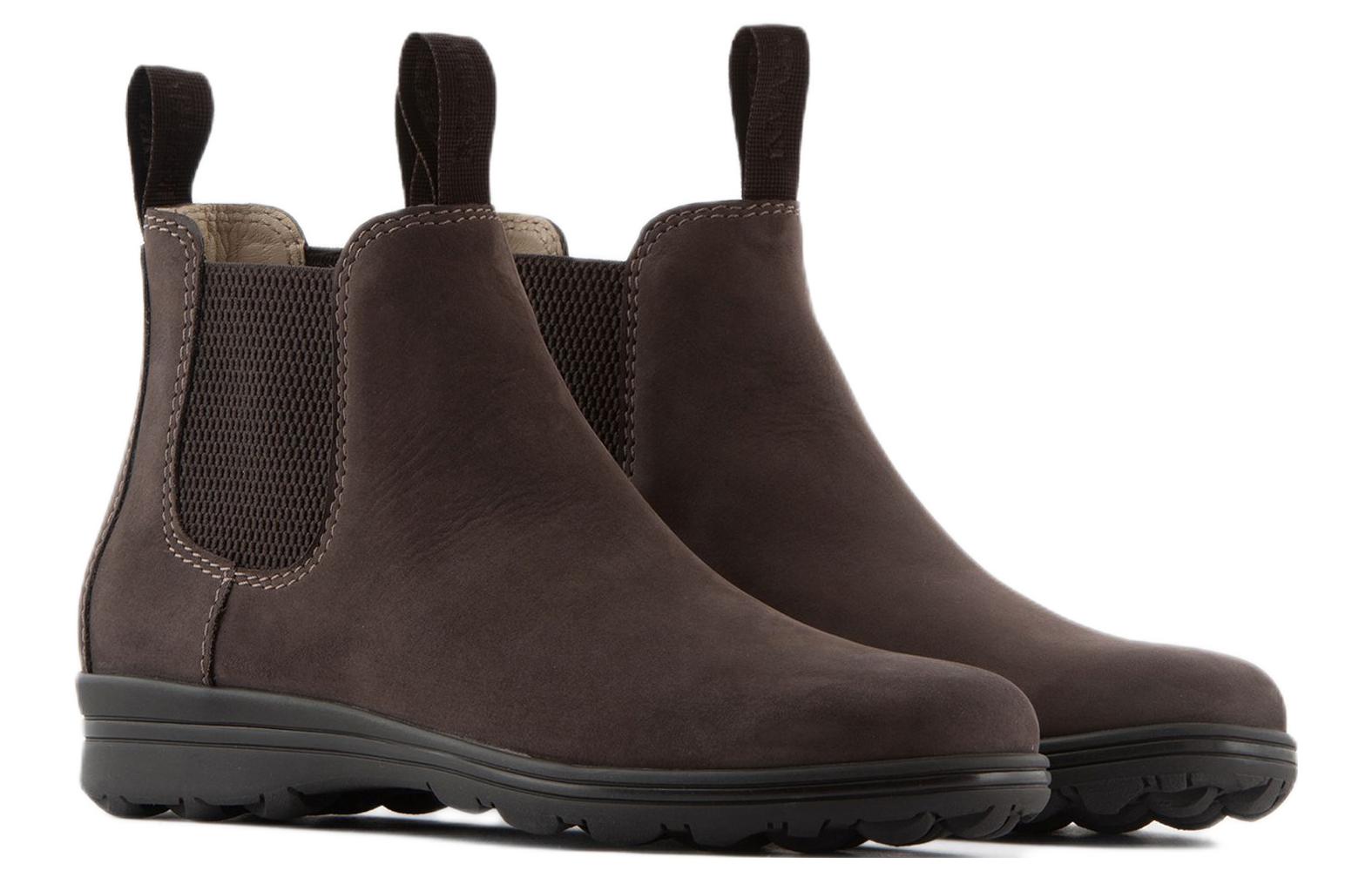 (W) Emporio Armani Leather Chelsea Boot 'Brown' 圖 2