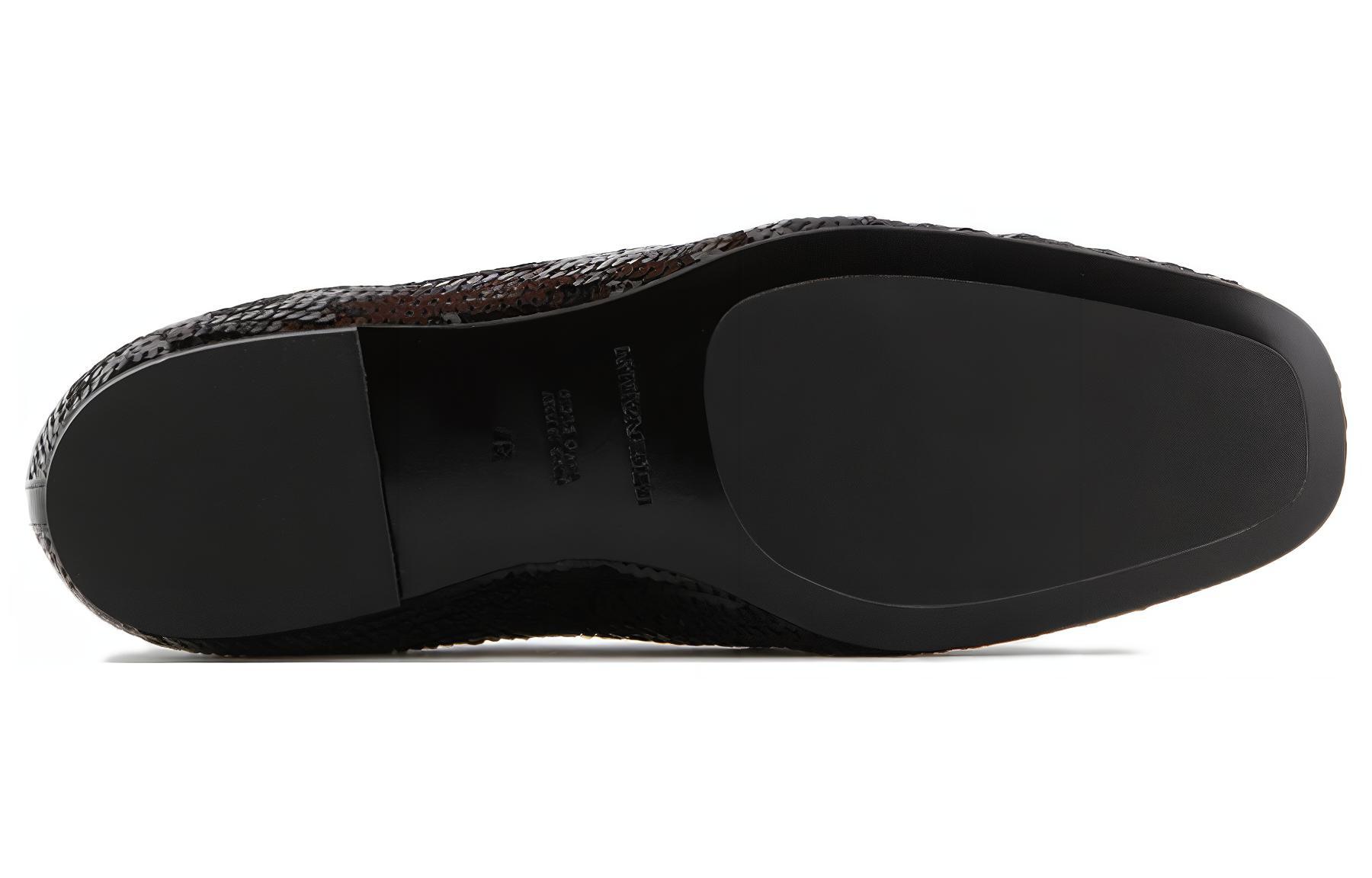 (W) Emporio Armani Leather Flat 'Black Sequin' 圖 4