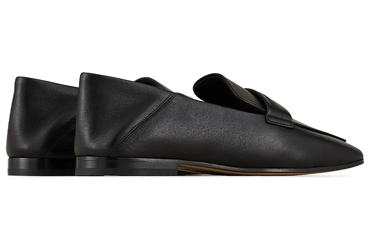 (W) Emporio Armani Leather Flat 'Embossed Logo Black' 圖 4