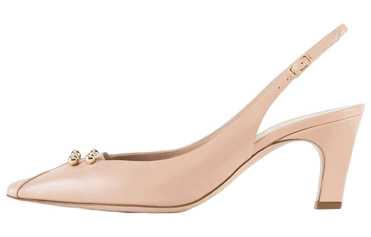 (W) Emporio Armani Leather High-Heel 'Pink Buckle'